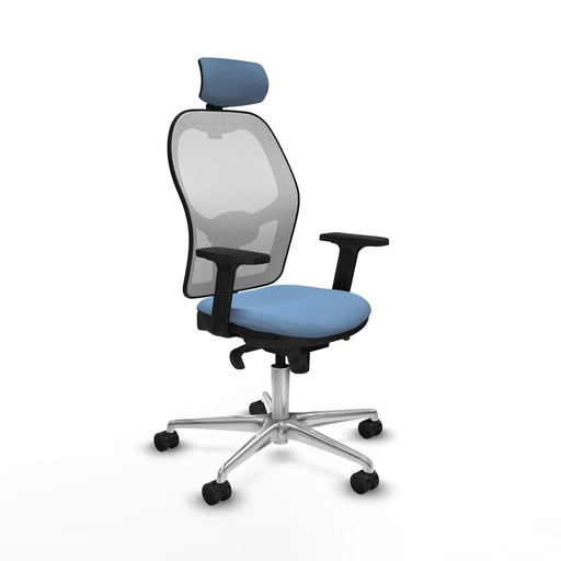 Office Chair with Headrest Piqueras y Crespo 2D086N2 Sky blue