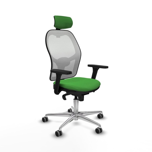 Silla de Oficina con Cabecero Piqueras y Crespo 3D086G2 Verde