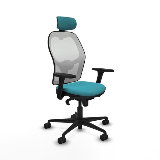 Office Chair with Headrest Piqueras y Crespo 3D036N2 Turquoise