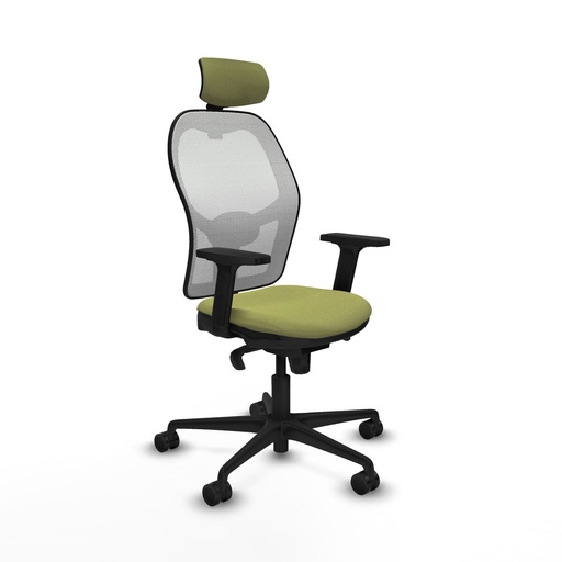 Silla de Oficina con Cabecero Piqueras y Crespo 2D036N2 Verde