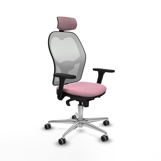 Office Chair with Headrest Piqueras y Crespo 3D086G2 Pink