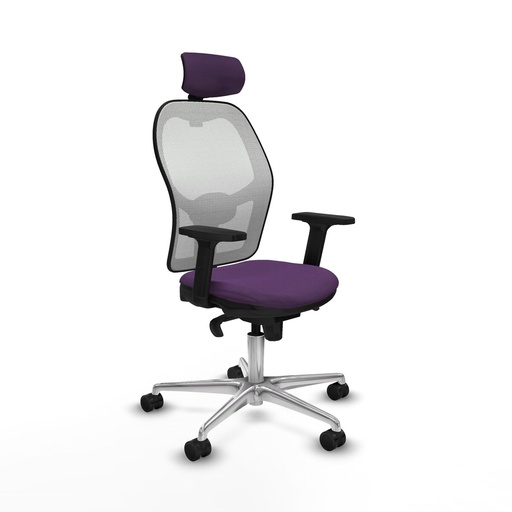 Silla de Oficina con Cabecero Piqueras y Crespo 2D086N2 Morado
