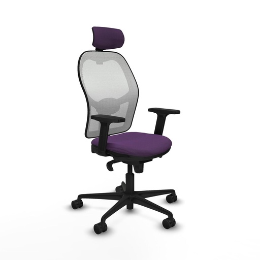 Silla de Oficina con Cabecero Piqueras y Crespo 2D036N2 Morado