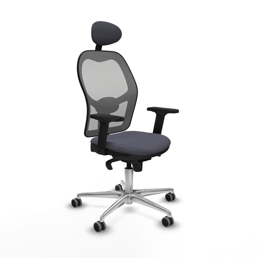 Office Chair with Headrest Piqueras y Crespo 2D086G1 Dark grey