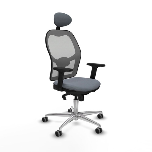 Office Chair with Headrest Piqueras y Crespo 2D086G1 Grey