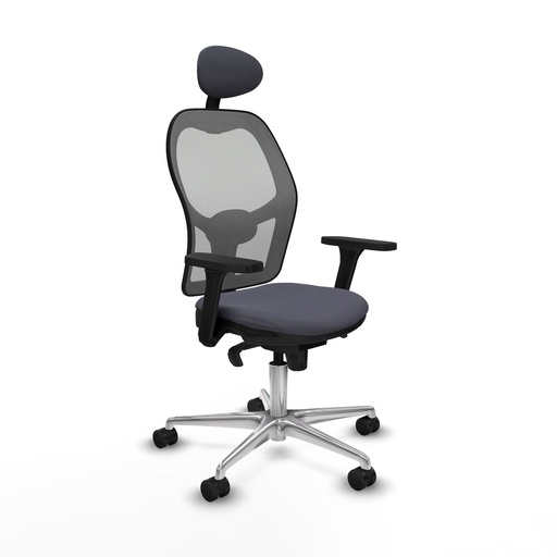 Office Chair with Headrest Piqueras y Crespo 3D086N1 Dark grey