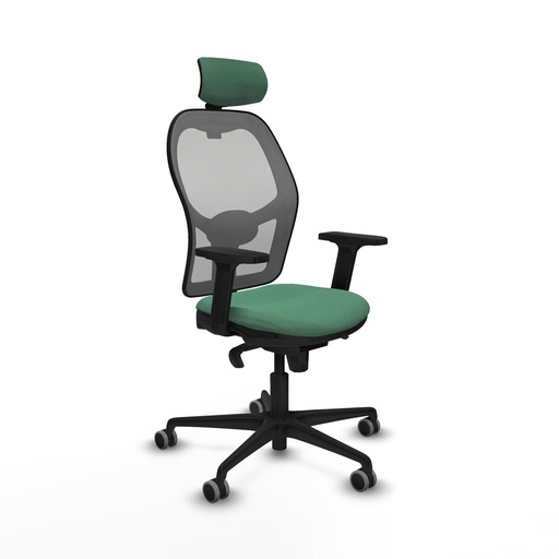 Office Chair with Headrest Piqueras y Crespo 2D036G2 Emerald Green