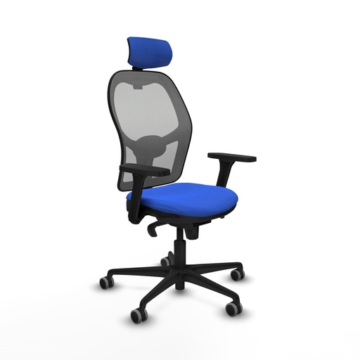 Silla de Oficina con Cabecero Piqueras y Crespo 3D036G2 Azul