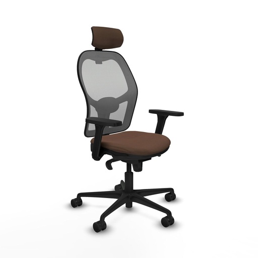 Office Chair with Headrest Piqueras y Crespo 3D036N2 Grey Dark brown
