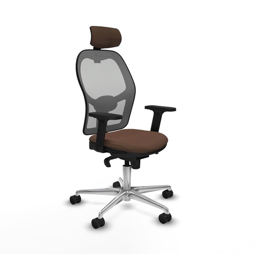 Office Chair with Headrest Piqueras y Crespo 2D086N2 Grey Dark brown