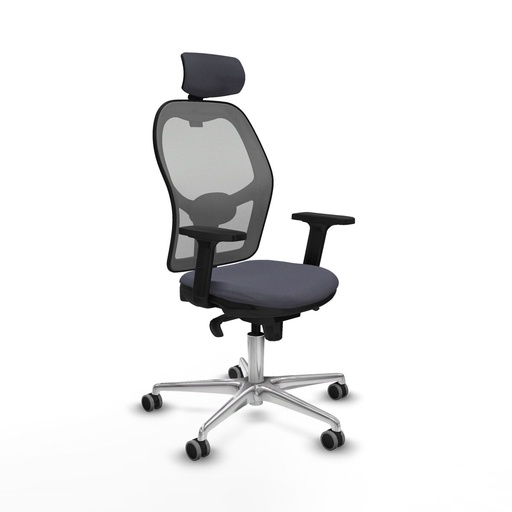 Office Chair with Headrest Piqueras y Crespo 2D086G2 Dark grey