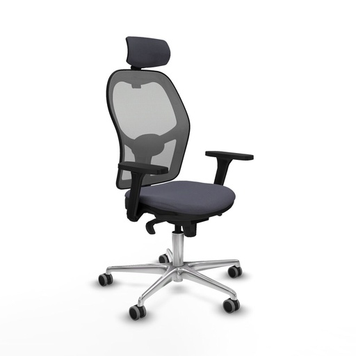 Office Chair with Headrest Piqueras y Crespo 3D086G2 Dark grey