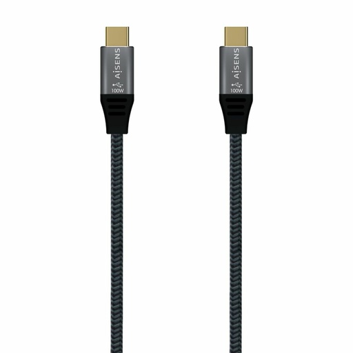 USB-C Cable Aisens A107-0671 1 m Grey (1 Unit)