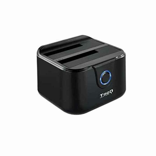 Dock Station Dual TooQ TQDS-802B 2.5" / 3.5" SATA USB 3.0 Negro