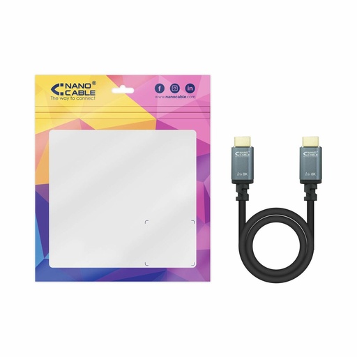 Cable HDMI NANOCABLE 10.15.8003 Negro 3 m 8K Ultra HD