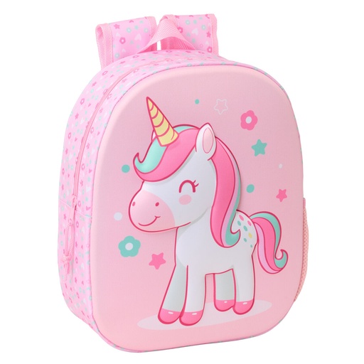 Child bag Safta Pink 27 x 33 x 10 cm 3D
