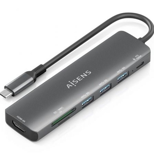 USB Hub Aisens ASUC-7P025-GR