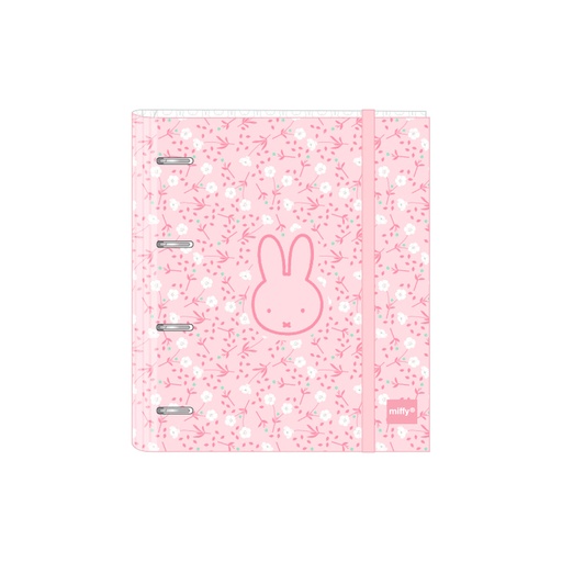 Carpeta de anillas Miffy Flores 27 x 32 x 3.5 cm