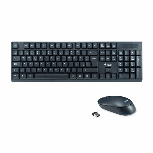Keyboard Equip 245221 Black Spanish Qwerty Spanish