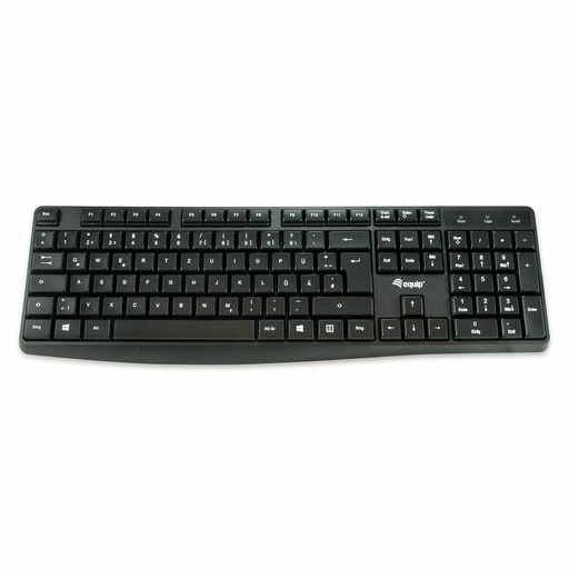 Keyboard Equip 245211 Black Spanish Qwerty