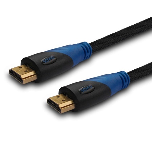 Cable HDMI Savio CL-02 Azul Negro 1,5 m