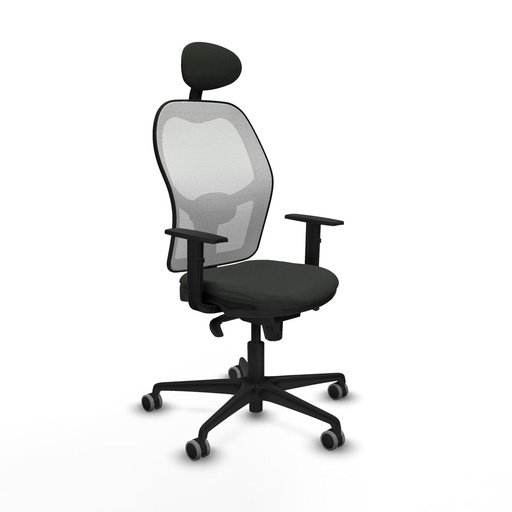 Office Chair with Headrest Jorquera Piqueras y Crespo 1D036G1 Black