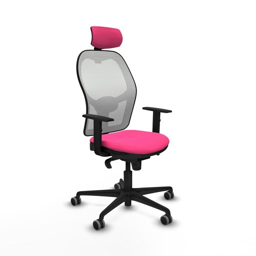 Office Chair with Headrest Jorquera Piqueras y Crespo 1D036G2 Pink