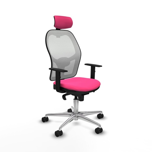 Office Chair with Headrest Jorquera Piqueras y Crespo 1D086N2 Pink