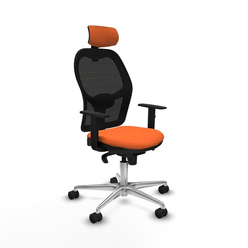 Silla de Oficina con Cabecero Jorquera Piqueras y Crespo 1D086N2 Naranja