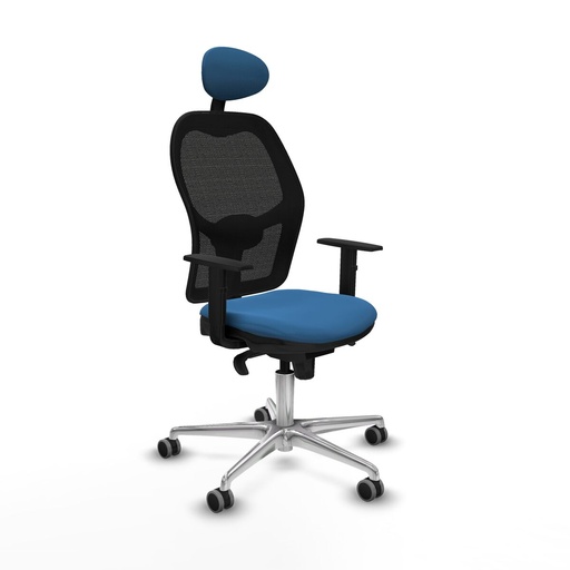 Silla de Oficina con Cabecero Jorquera Piqueras y Crespo 1D086G1 Azul claro