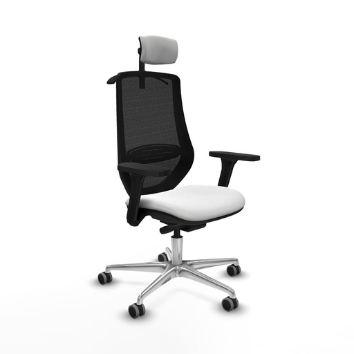 Silla de Oficina con Cabecero Mardos traslack bali Piqueras y Crespo D086G2H Blanco