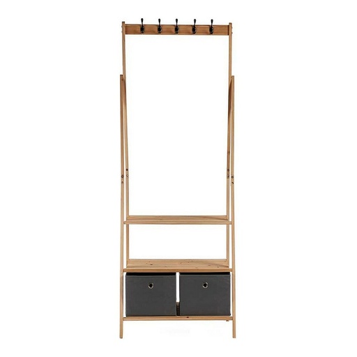Perchero de Pie Kipit MH194001H Marrón Gris Madera 40,5 x 175 x 67 cm
