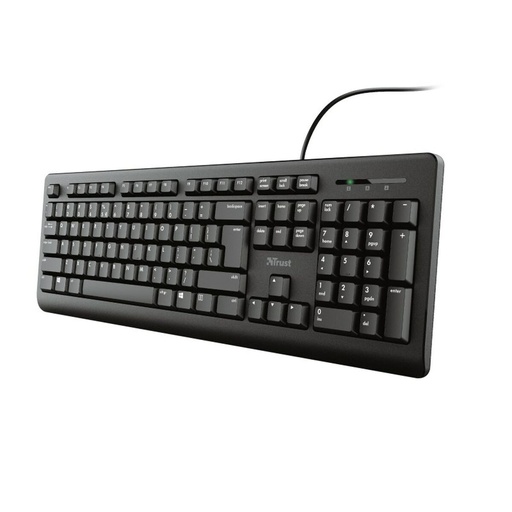 Teclado Trust 23880 Negro Inglés EEUU QWERTY