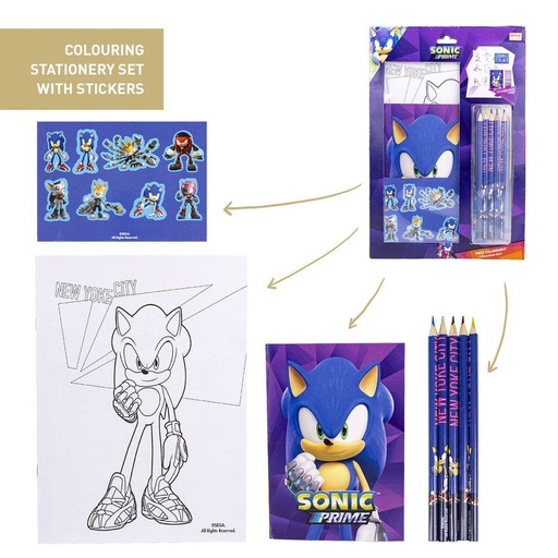 Set de Papelería Sonic