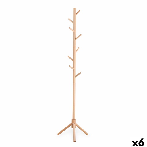 Perchero de Pie Confortime Madera 42 x 42 x 175 cm (6 Unidades)