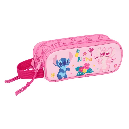 Portatodo Lilo & Stitch Chill Rosa Menta 21 x 8 x 6 cm
