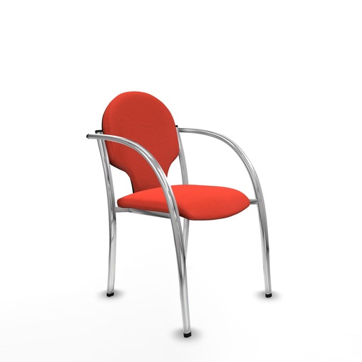 Reception Chair Hellín Piqueras y Crespo 220PTCRB305 Dark Orange 2 Units