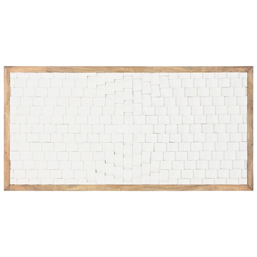Headboard Home ESPRIT White Natural 160 x 4 x 80 cm