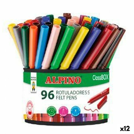 Set de Rotuladores Alpino CLASSBOX Multicolor (12 Unidades)