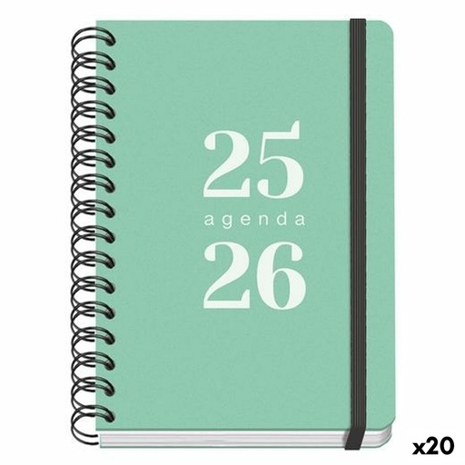 Diary DOHE GRAMMAR Green A5 150 x 210 mm 2025-2026 (20 Units)
