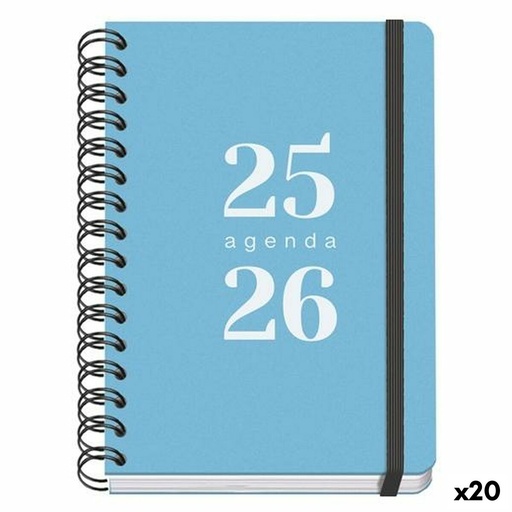 Agenda DOHE GRAMMAR Azul A5 150 x 210 mm 2025-2026 (20 Unidades)