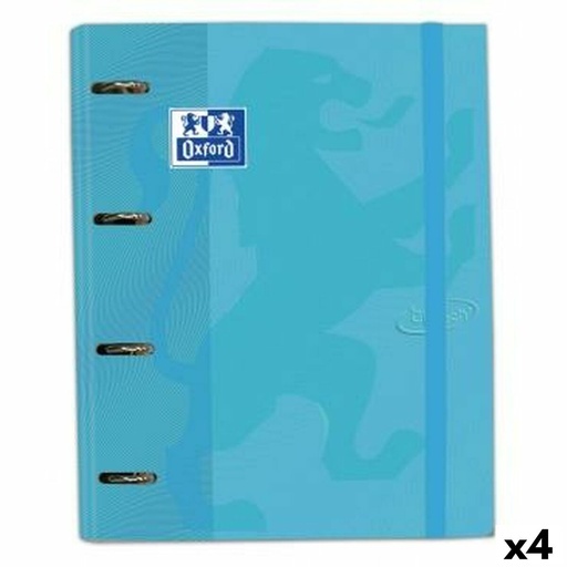 Ring binder Oxford TOUCH Pastel Blue A4+ (4 Units)