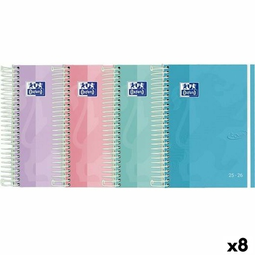 Diary Oxford TOUCH 1/8 12 x 18 cm 2025-2026 (8 Units)