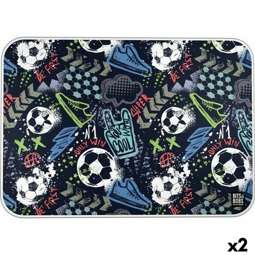 Alfombrilla protectora Bits&Bobs MATCH Multicolor PVC 47 x 33 cm Sobremesa (2 Unidades)