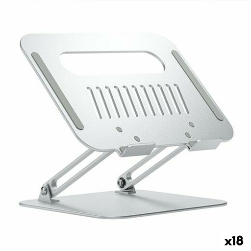 Notebook Stand Aisens XL Aluminium Silver 18 Units