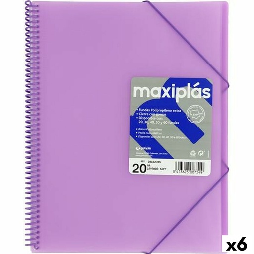 Carpeta Clasificadora Grafoplas Lavanda A4 (6 Unidades)