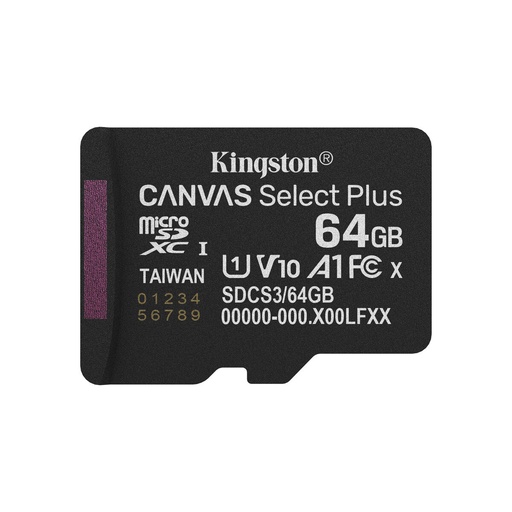 Tarjeta de Memoria Micro SD con Adaptador Kingston SDCS3/64GBSP 64 GB