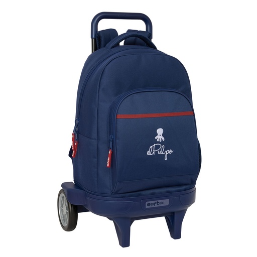 School Rucksack with Wheels El Pulpo Navy Blue 33 x 45 x 22 cm