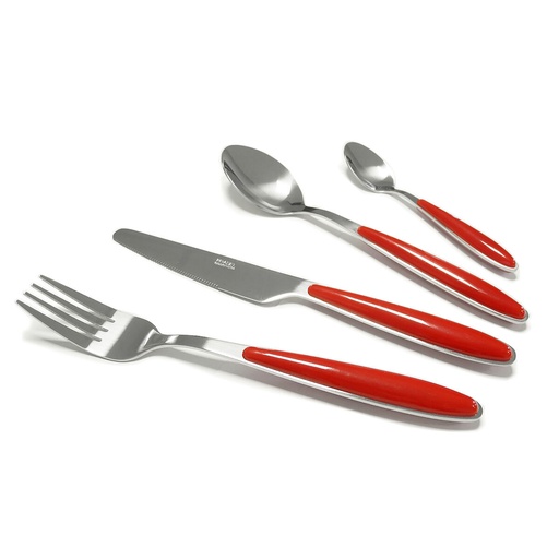 Cubertería Pradel essentiel Colorfull Rojo Metal 20 Piezas