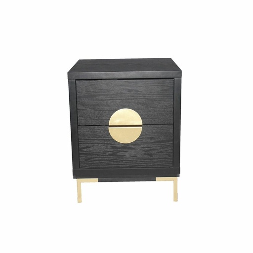 Mesita de Noche DKD Home Decor Metal MDF (50 x 35 x 60 cm)